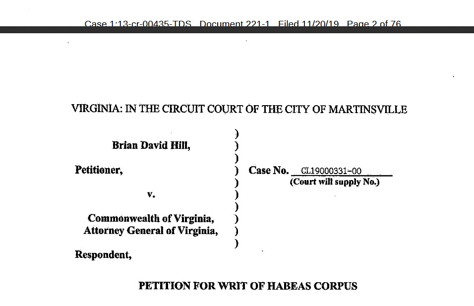 brian-d-hill-uswgo-federal-court-virginia-writ-habeas-corpus-martinsville-circuit-court-justice