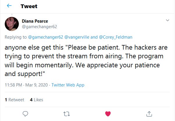 tweet-hacker-My Truth Documentary Corey Feldman's documentary My Truth_ The Rape of the 2 Coreys 403 forbidden black screen hackerapologize