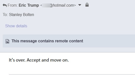 Eric-Trump-real-fake-accept-move-on-email-justice-brian-d-david-hill-uswgo-alternative-news2
